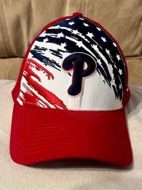 New Era 39THIRTY Philadelphia Phillies MLB Red/White/Blue Stretch Cap M/L